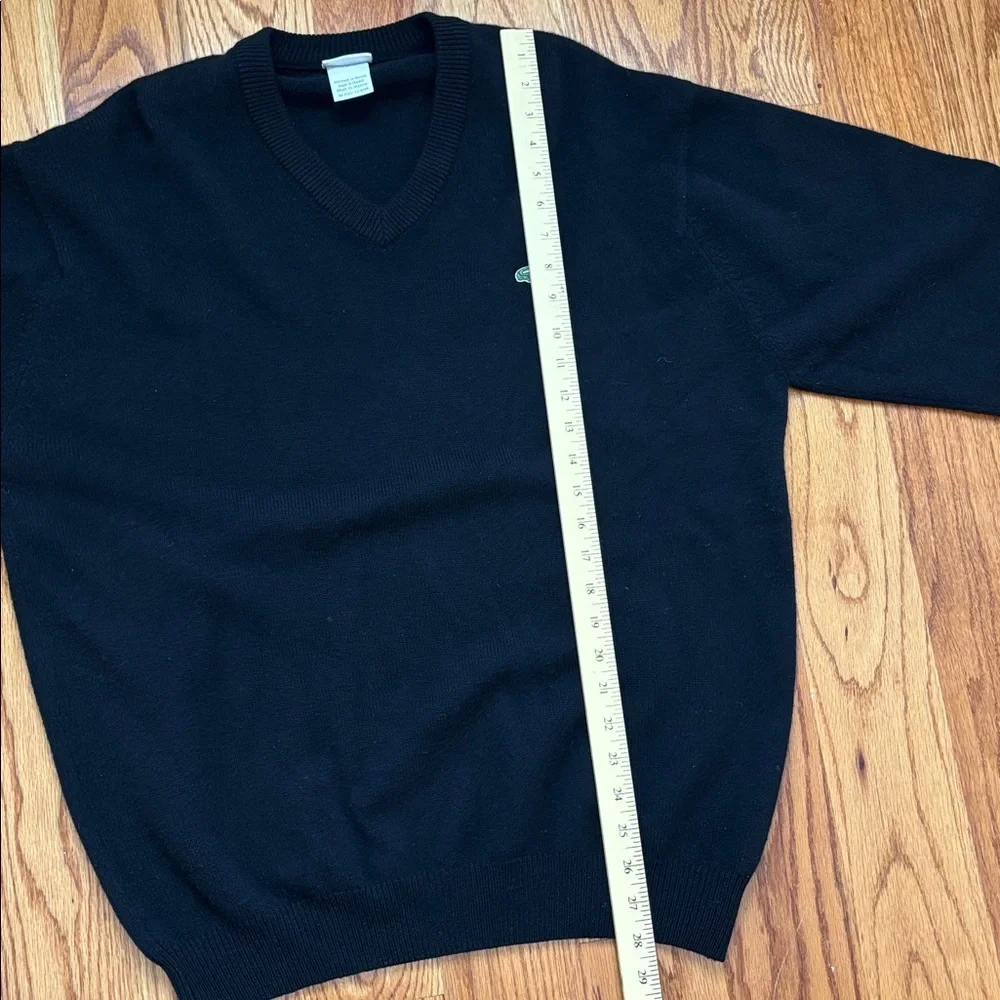Lacoste‎ Made in France V-Neck Wool Pullover Sweater Men's Size XL